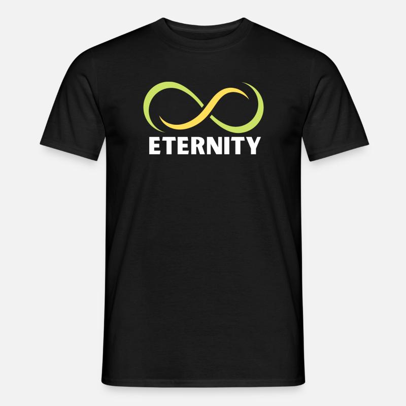 Ewigkeits-Infinity-Band-Emblem - Männer T-Shirt - Schwarz