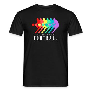 Tous les Chemins Mènent au Football - T-shirt homme - noir - Devant - AI Model Male 178 light (178cm)