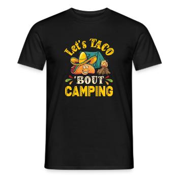Tacos à propos de Camping Funny Glamping - T-shirt homme - noir - Devant - AI Model Male 178 light (178cm)