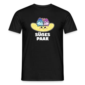 Nachspeise Süßigkeiten Konditor Naschkatzen Spruch - Männer T-Shirt - Schwarz - Vorne - AI Model Male 178 light (178cm)