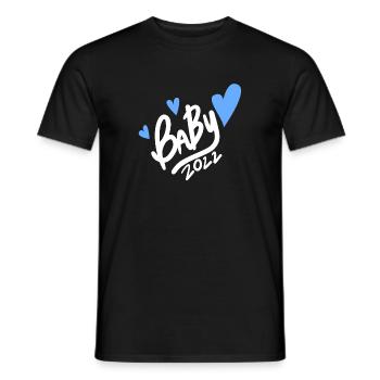Bébé Jeune Fils 2022 - Naissance Enceinte 2022 - T-shirt homme - noir - Devant - AI Model Male 178 light (178cm)