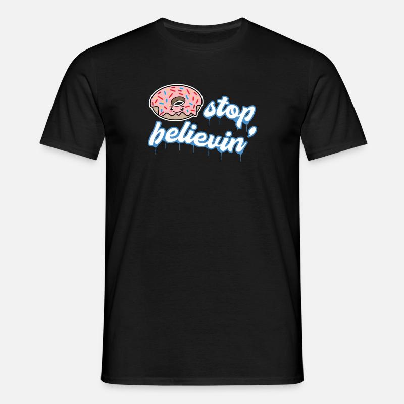 Snacking Donut Sweets Statement Dessert - Men's T-Shirt - black