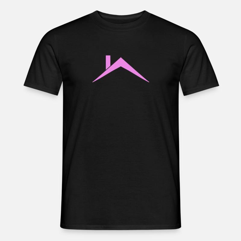 Haus Dach Dachdeckerin - Männer T-Shirt - Schwarz