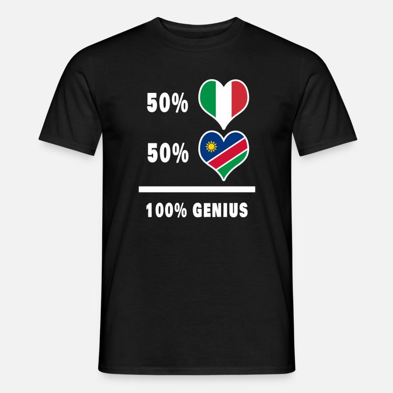Brilliant Italien und Namibia / Geschenk - Männer T-Shirt - Schwarz
