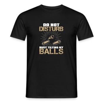 Stören Sie nicht Busy Gaming Lustiges - Männer T-Shirt - Schwarz - Vorne - AI Model Male 178 light (178cm)
