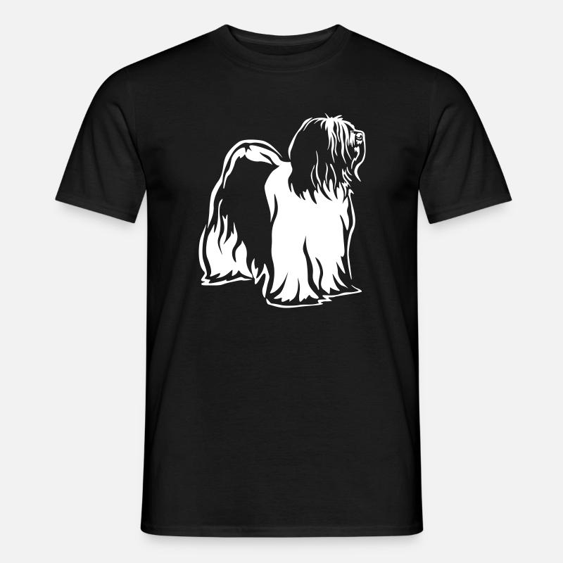 Tibet Terrier "Black Edition" - Männer T-Shirt - Schwarz