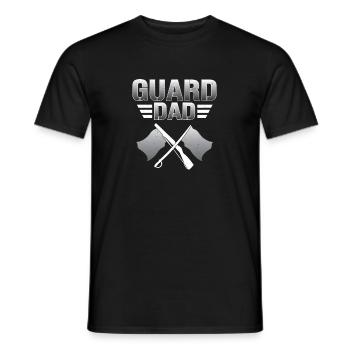 Corps de drapeau de garde drôle de couleur de papa - T-shirt homme - noir - Devant - AI Model Male 178 light (178cm)