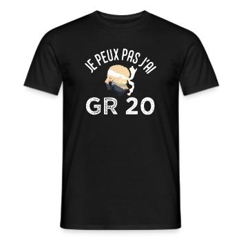 je peux pas j ai GR 20 randonnée corse - T-shirt homme - noir - Devant - AI Model Male 178 light (178cm)