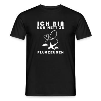 Modellflug Pilot Modellbau Flugzeug Modellbauer - Männer T-Shirt - Schwarz - Vorne - AI Model Male 178 light (178cm)