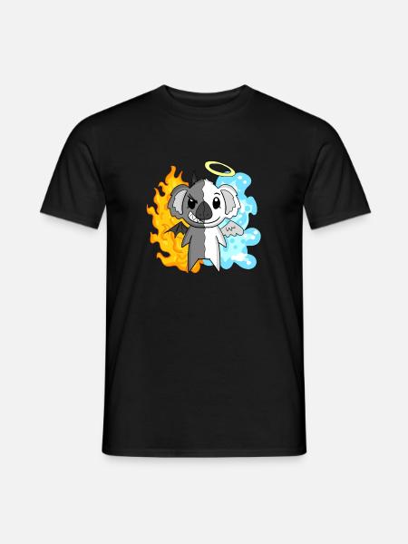 Koala - Angels and Devils - Men's T-Shirt - black