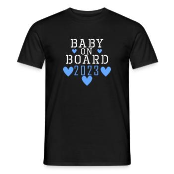 Bébé 2023 Fils enceinte 2023 Grossesse - T-shirt homme - noir - Devant - AI Model Male 178 light (178cm)