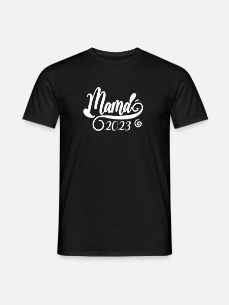Maman 2023 Mère Grossesse Enceinte - T-shirt homme - noir
