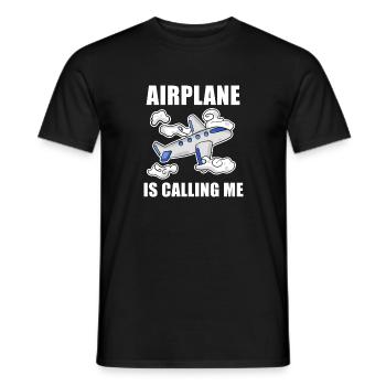 Cadeau de pilote d’avion - T-shirt homme - noir - Devant - AI Model Male 178 light (178cm)