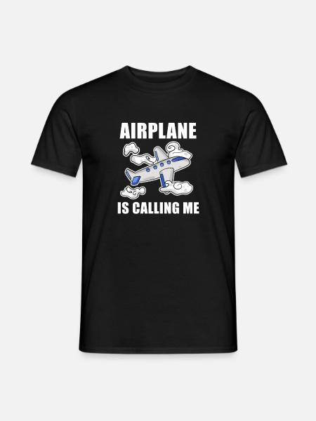 Airplane Airplane Pilot Gift - Men's T-Shirt - black