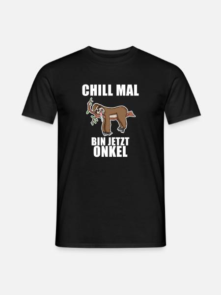 Neffe Onkel Geschenk - Werdender Onkel - Männer T-Shirt - Schwarz
