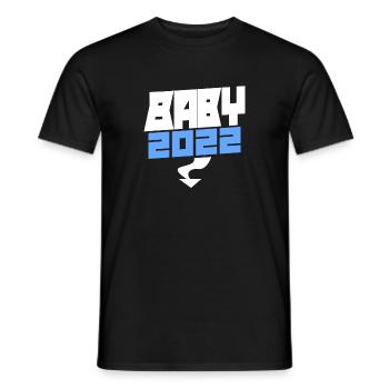 Bébé 2022 - Naissance Enceinte 2022 - T-shirt homme - noir - Devant - AI Model Male 178 light (178cm)