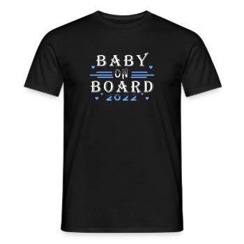 Bébé 2022 - Naissance Enceinte 2022 - T-shirt homme - noir - Devant - AI Model Male 178 light (178cm)