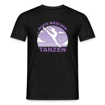 Tanzen Tänzerin Mädchen Hobby Geschenk - Männer T-Shirt - Schwarz - Vorne - AI Model Male 178 light (178cm)