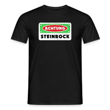 Sternzeichen Steinbock Galaxie Statement Horoskop - Männer T-Shirt - Schwarz - Vorne - AI Model Male 178 light (178cm)