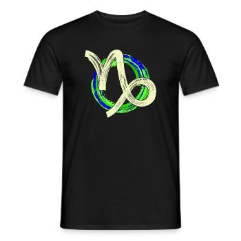 Astrologie Sternzeichen Steinbock Galaxie Esoterik - Männer T-Shirt - Schwarz - Vorne - AI Model Male 178 light (178cm)