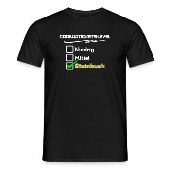 Horoskop Steinbock Statement Sternbild Astronomie - Männer T-Shirt - Schwarz - Vorne - AI Model Male 178 light (178cm)