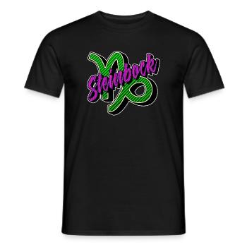 Steinbock Sternbild Horoskop Galaxie Tierkreis - Männer T-Shirt - Schwarz - Vorne - AI Model Male 178 light (178cm)