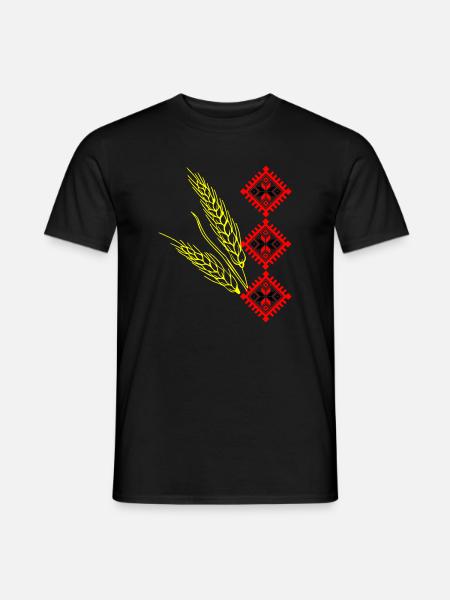 Motif Ukrainian Vyshyvanka - Men's T-Shirt - black