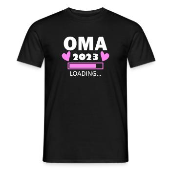 Oma 2023 - Werdende Oma 2023 - Männer T-Shirt - Schwarz - Vorne - AI Model Male 178 light (178cm)