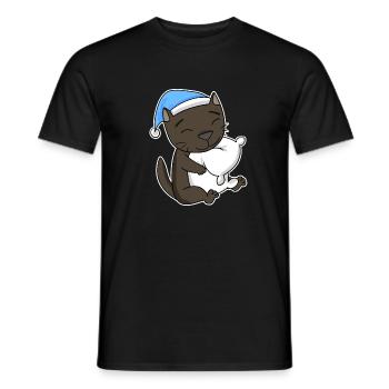 Katze Katzenrasse Havana - Männer T-Shirt - Schwarz - Vorne - AI Model Male 178 light (178cm)