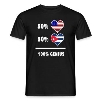 Design de drapeau impressionnant des États-Unis et - T-shirt homme - noir - Devant - AI Model Male 178 light (178cm)