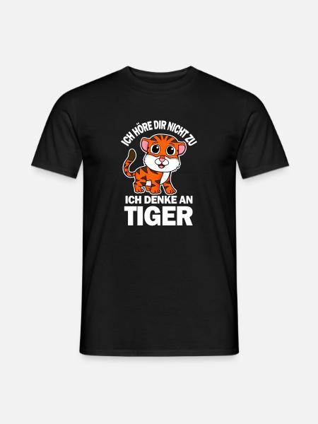 Tiger Spruch lustig - Männer T-Shirt - Schwarz