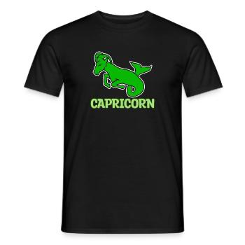 Zodiac Capricorn Superstition Horoscope Astronomy - Men's T-Shirt - black - Front - AI Model Male 178 light (178cm)