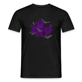 Gothic-kristall, Fledermäuse, verschenken - Männer T-Shirt - Schwarz - Vorne - AI Model Male 178 light (178cm)