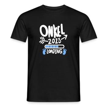 Onkel 2023 - Onkel werden - Onkel loading 2023 - Männer T-Shirt - Schwarz - Vorne - AI Model Male 178 light (178cm)