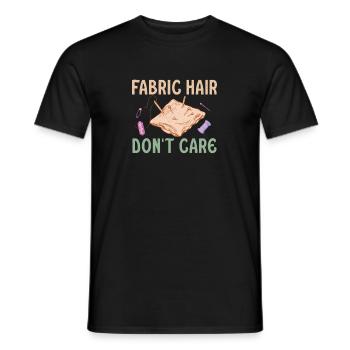 Fabric Hair Funny Machine Quilting Humor For A - Men's T-Shirt - black - Front - AI Model Male 178 light (178cm)