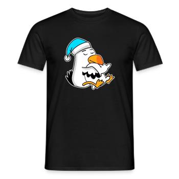 Albatros Oiseau mouette - T-shirt homme - noir - Devant - AI Model Male 178 light (178cm)