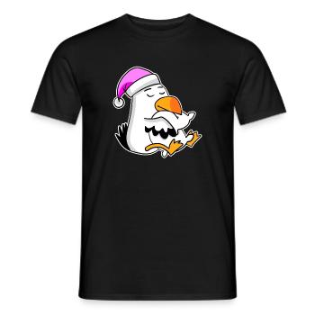 Albatros Möwe Vogel - Männer T-Shirt - Schwarz - Vorne - AI Model Male 178 light (178cm)