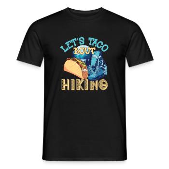 Randonnée Let’s Taco' Bout - T-shirt homme - noir - Devant - AI Model Male 178 light (178cm)
