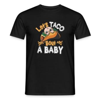 Let's Taco Bout A Party Taco Birthday - Men's T-Shirt - black - Front - AI Model Male 178 light (178cm)