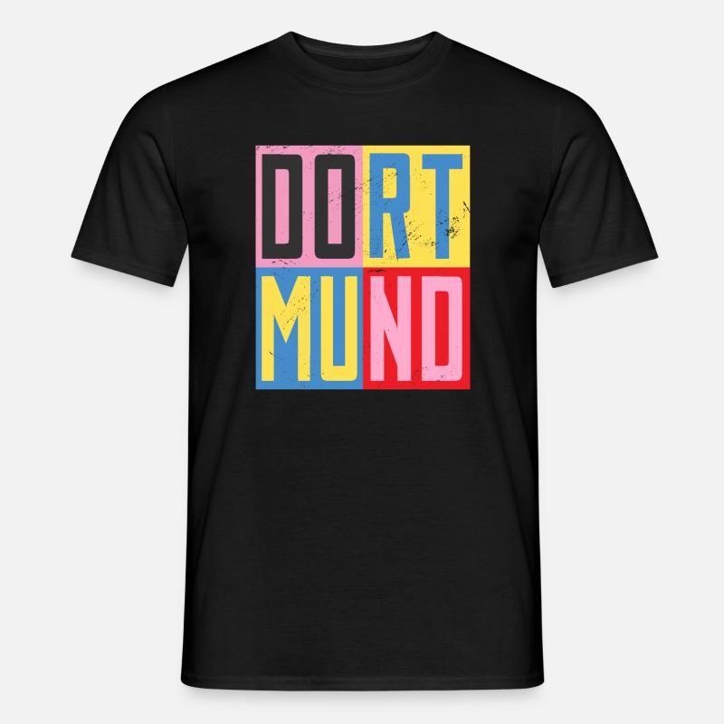 Dortmunder Städte Design - Männer T-Shirt - Schwarz