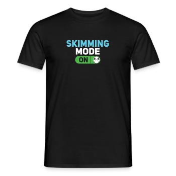 Mode écumoire sur le service amusant Pool Guy - T-shirt homme - noir - Devant - AI Model Male 178 light (178cm)