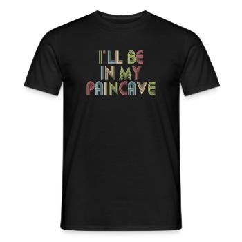 I'll Be In My Paincave Triathlon - Men's T-Shirt - black - Front - AI Model Male 178 light (178cm)
