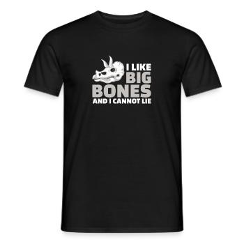 I Like Big Funny Paléontologist Hummor For A - T-shirt homme - noir - Devant - AI Model Male 178 light (178cm)