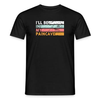 I'll Be In My Paincave Triathlon - Men's T-Shirt - black - Front - AI Model Male 178 light (178cm)