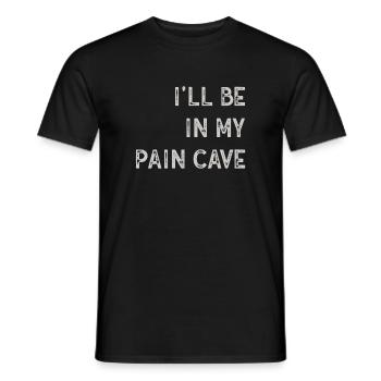 I'll Be In My Paincave Triathlon - Men's T-Shirt - black - Front - AI Model Male 178 light (178cm)