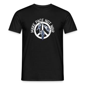 Speed up instead of war triathlete - Men's T-Shirt - black - Front - AI Model Male 178 light (178cm)