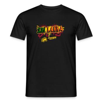 Sri Lanka Graffiti Design - Männer T-Shirt - Schwarz - Vorne - AI Model Male 178 light (178cm)