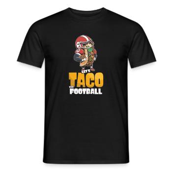 Taco Bout Football Match Day - Men's T-Shirt - black - Front - AI Model Male 178 light (178cm)