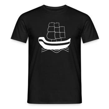 Segelboot Norddeutschland Seemann Matrose Kapitän - Männer T-Shirt - Schwarz - Vorne - AI Model Male 178 light (178cm)