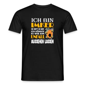 Imker Imkerei Honig Bienen - Männer T-Shirt - Schwarz - Vorne - AI Model Male 178 light (178cm)